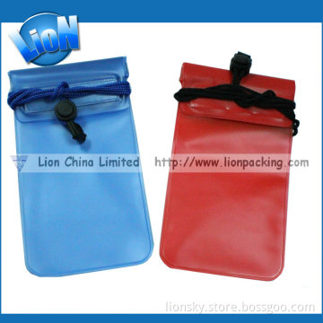 Red Blue Waterproof Bag for iPhone
